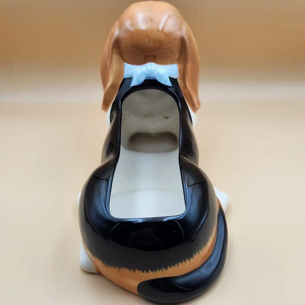Pioneer Woman Charlie Basset Hound Dog Ceramic Stoneware Flower Pot Planter 12